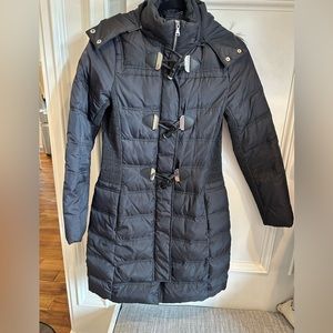 Express XS Down puffer jacket 36 inches long from shoulder